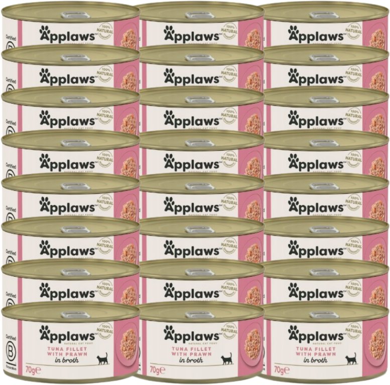 Applaws Cat Tuńczyk z krewetkami 24x70g PUSZKA