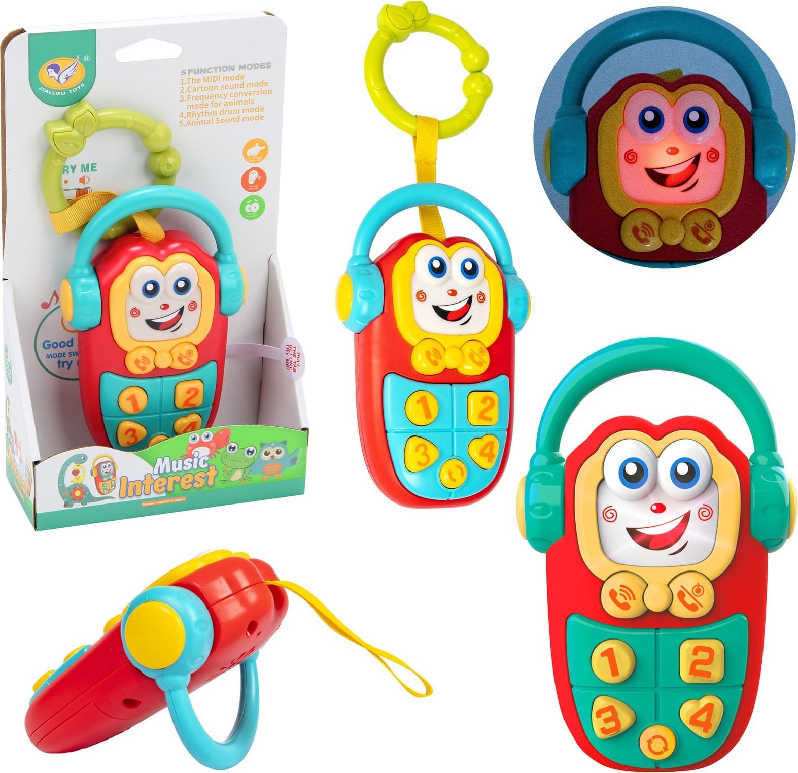 Trifox TELEFON MUZYCZNY NA BATERIE 1szt