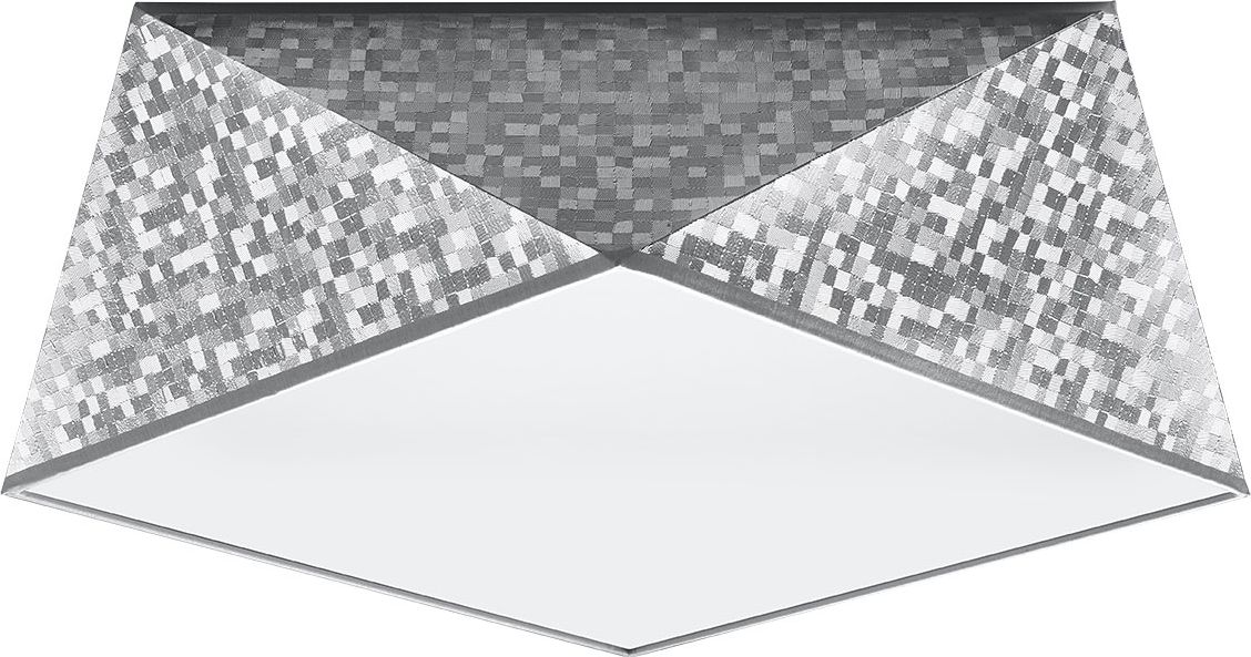 Lampa sufitowa Lumes Srebrny designerski plafon - EX590-Hexi