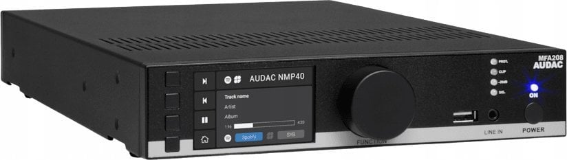 Audac AUDAC MFA208 All-in-one audio solution - 2 x 40W @ 4 Ohm - 80W @ 70/100V