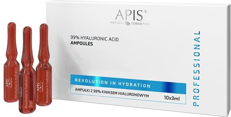 APIS_Professional Rewolucja W Nawilżeniu ampułki z kwasem hialuronowym 4D 99% 10x3ml