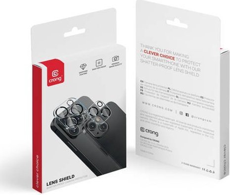 Crong Szkło na aparat i obiektyw Lens Shield iPhone 15 / iPhone 15 Plus