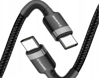 Kabel USB Blashorn USB-C - USB-C 1.2 m Czarny