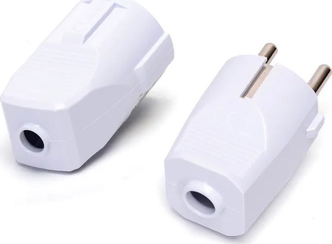 Aigostar Zestaw wtyczka i gniazdo 16A biały Niemiecki zestaw wtyczek i gniazd 16A biały