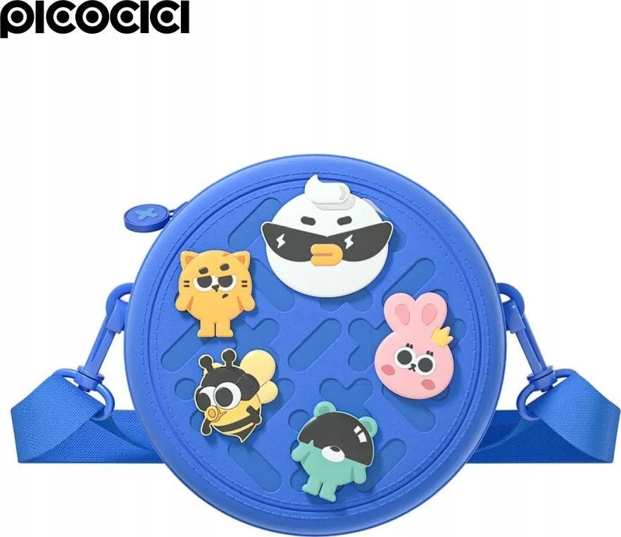 PICOCICI Mały okrągły plecak k36 niebieski