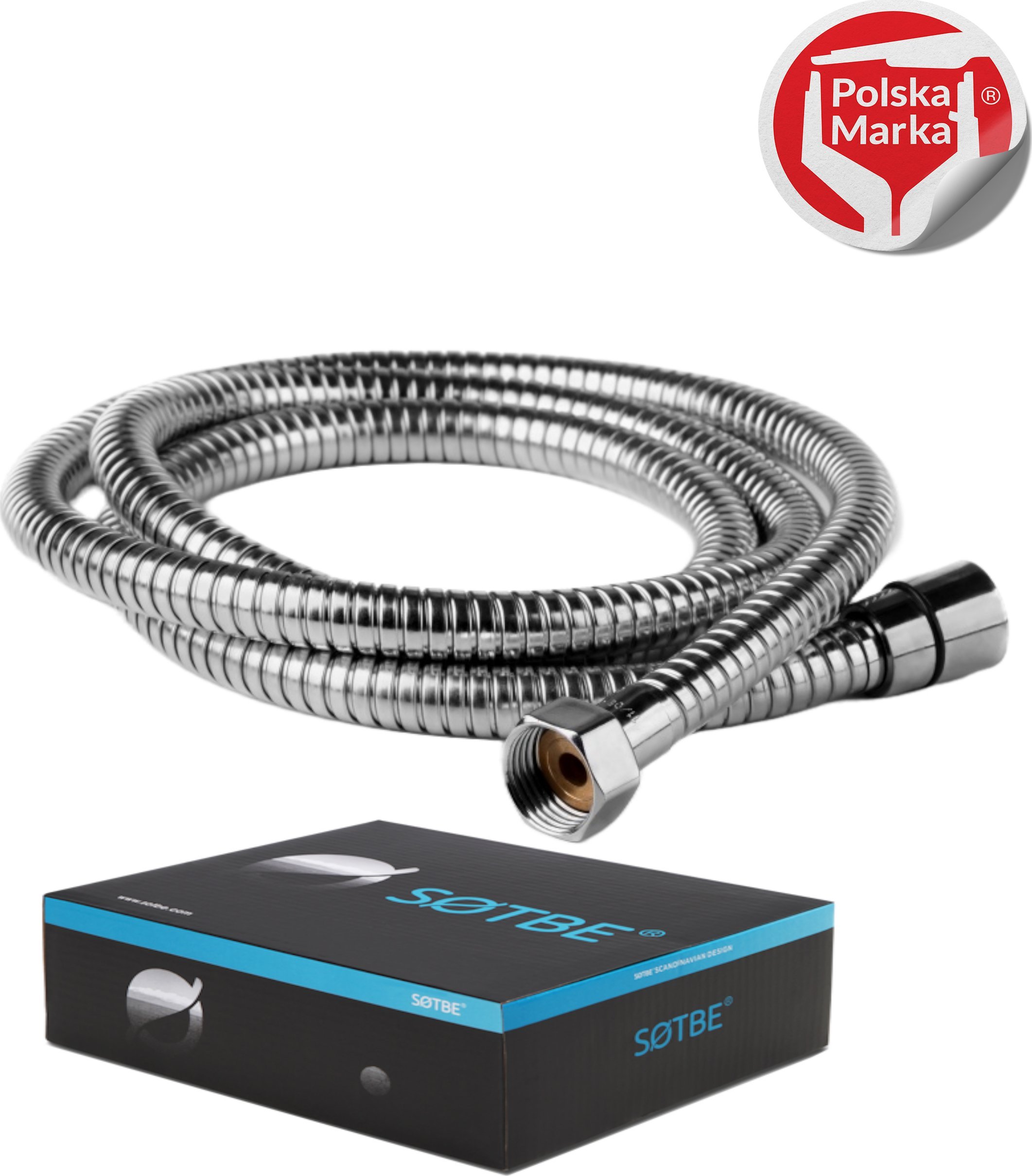 Wąż prysznicowy Sotbe SOTBE LARK SOHO-2 wąż prysznicowy pleciony antyskrętny 150 cm. Kolor chrom