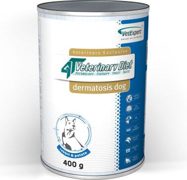 VetExpert 4T Veterinary Diet Dog Dermatosis Salmon and Potato 400g