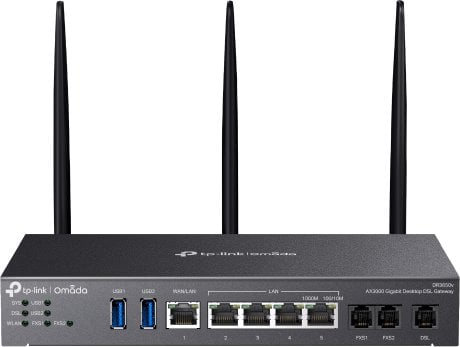 TP-Link DR3650V OMADA ADSL/VDSL gateway (AX3000,3xRJ11(2xFXS,1xDSL),2,4GHz/5GHz,1xGbELAN/WAN,4xGbE,2xUSB3.0)