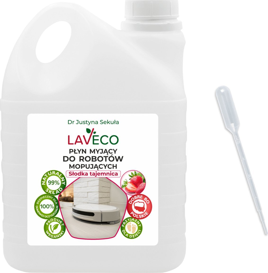 LAVECO Płyn myjący do robotów mopujących - słodka tajemnica - 2 l