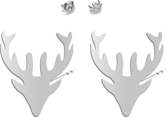 Radziszewska Jewellery Kolczyki Srebrne z Jeleniem