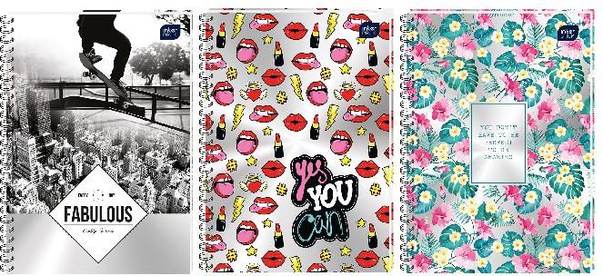 Interdruk Kolozeszyt B5/100 kratka Metalic (5szt)