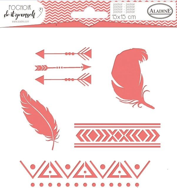 Aladine Szablon 15x15 cm Etniczny