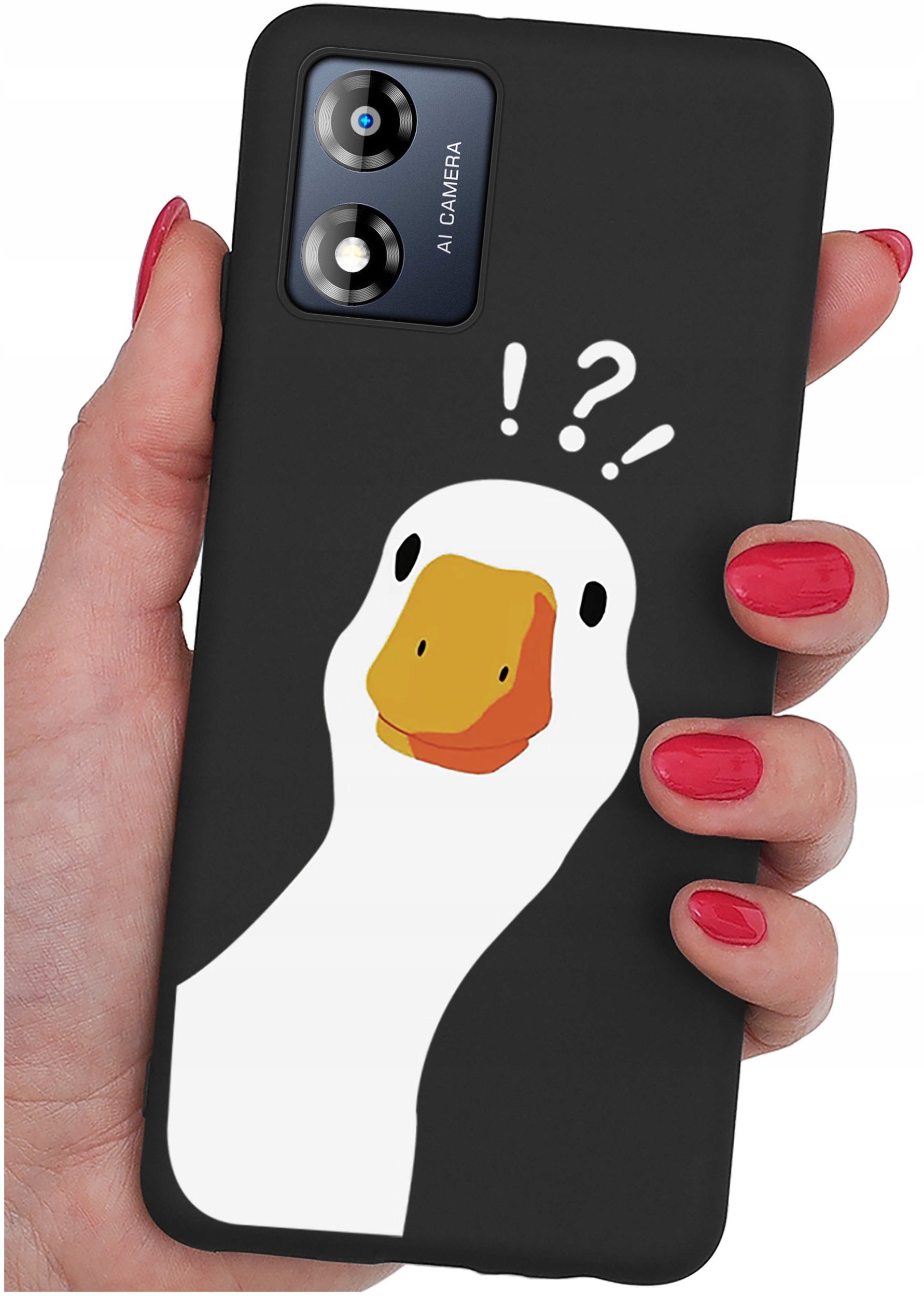 Etui do Motorola Moto E13 WZORY |SILIKONOWE MATT CASE + SZKŁO 9H