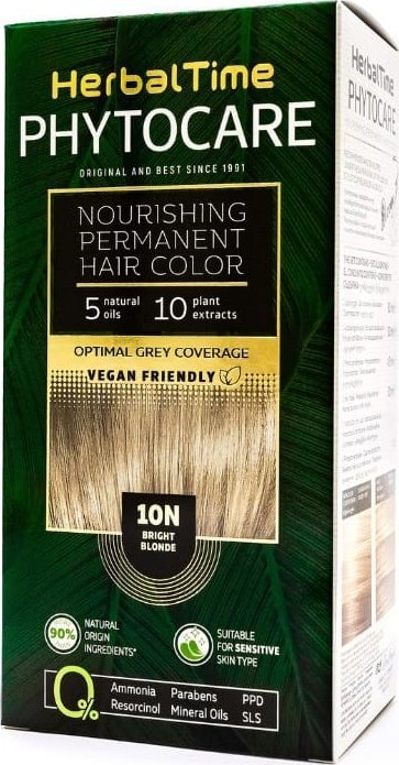 ENERGY OF VITAMINS HERBAL TIME Phytocare Farba do włosów naturalna 10N Bright Blonde