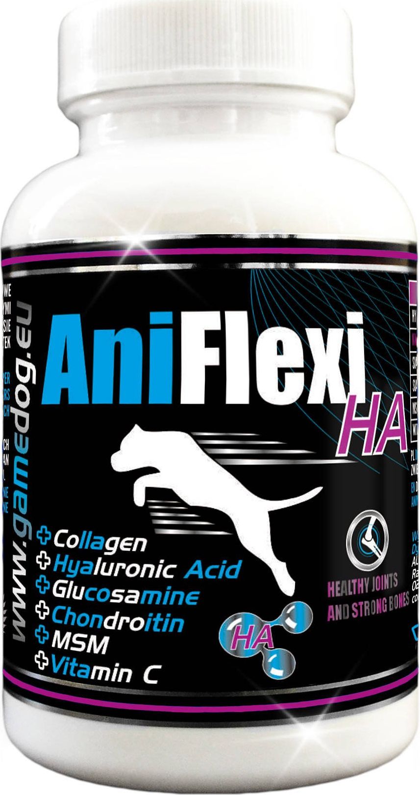 Game Dog Witaminy, suplementy dla psów Game Dog AntiFlexi HA 80 tabletek uniwersalny