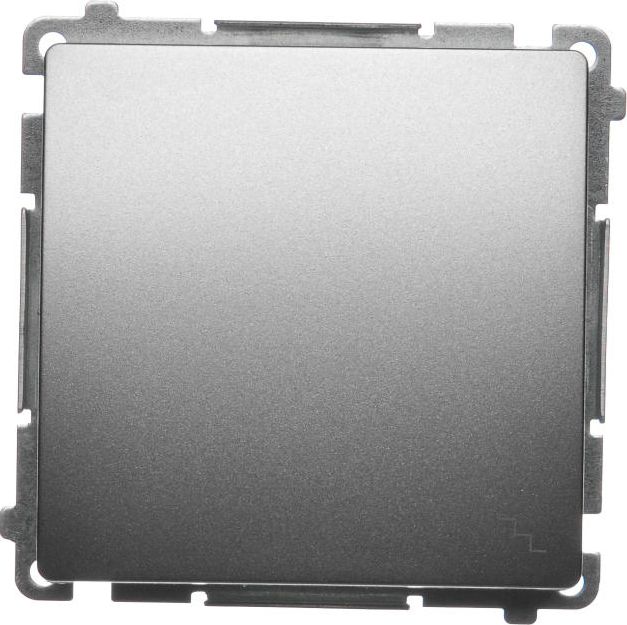 Kontakt-Simon Łącznik schodowy Simon Basic pojedynczy 10AX 250V satynowy (BMW6.01/29)