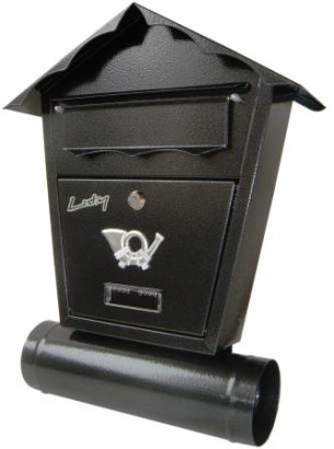 Skrzynka na listy szary-antyk z tubą SD2T