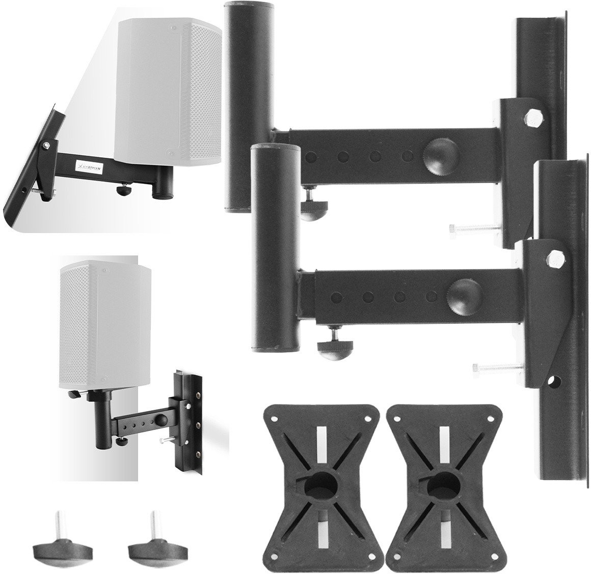 Statyw kolumnowy ścienny 2 szt HWS2 Hardman one size