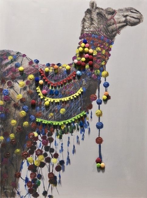 Witek Home Obraz 90x120cm Wielbłąd