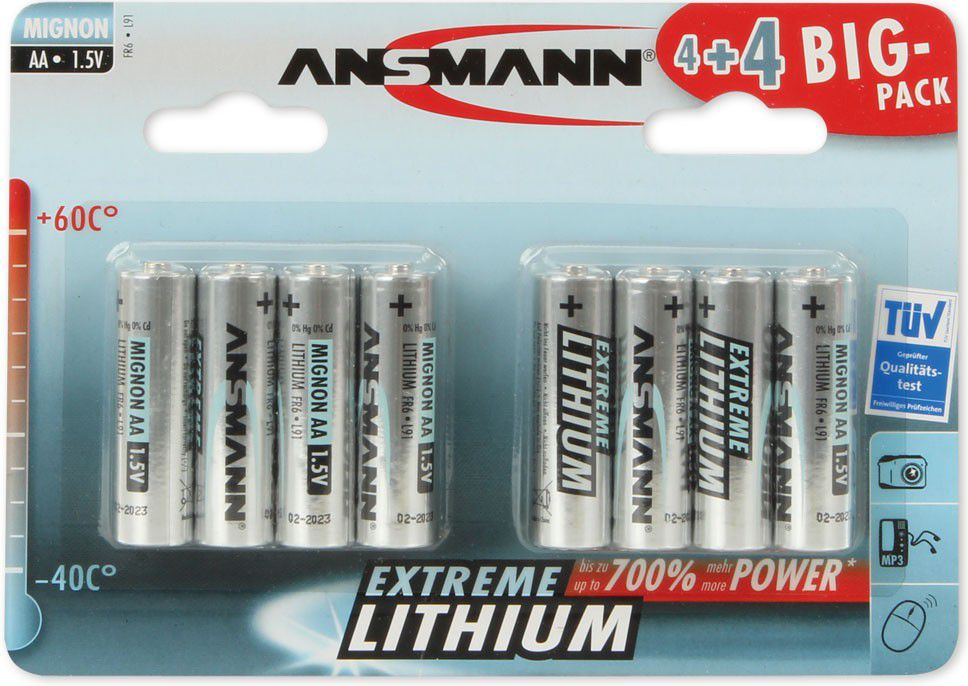 Ansmann Bateria Extreme AA / R6 8 szt.