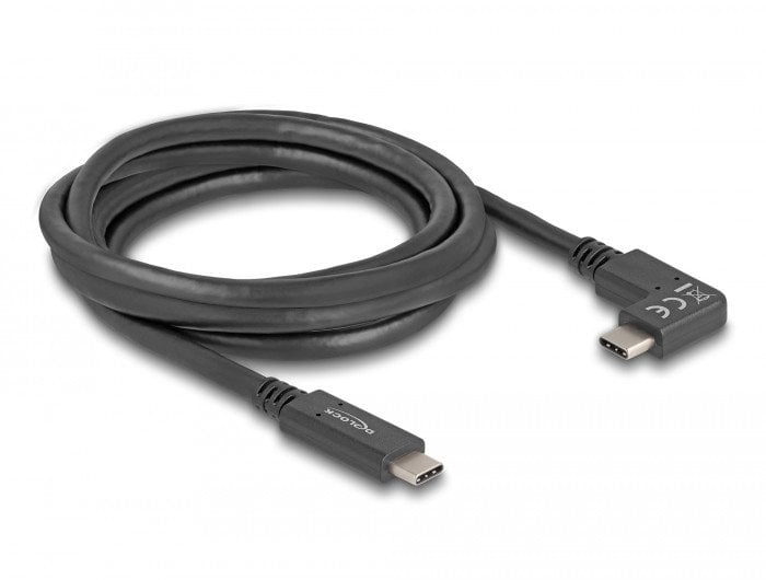 Kabel USB Delock USB-C - USB-C 2 m Czarny (80038)