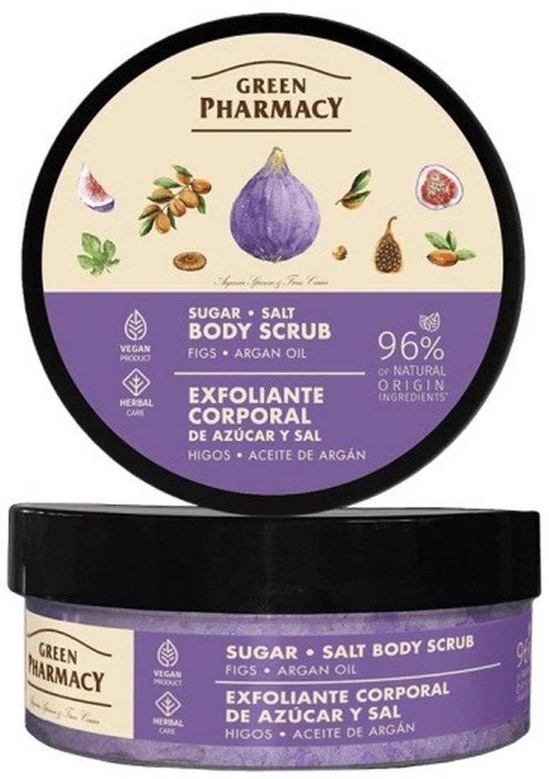 Green Pharmacy multi peeling cukrowo-solny do ciała figi i olej arganowy 200 ml 200ml