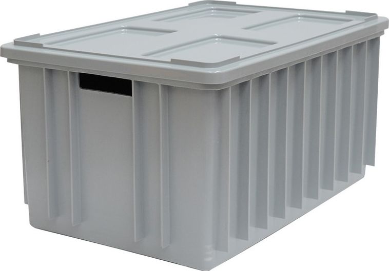 Artech Pojemnik magazynowy z pokrywą, wym. 60x40cm, kolor, atest na kontakt z żywnością (Kolor szary)