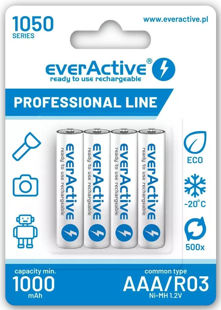 EverActive Akumulator Professional Line AAA / R03 1050mAh 4 szt.