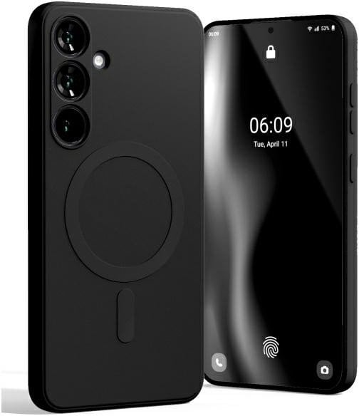 MERCURY MAGSAFE SEMI-SILICONE SAM S24 FE S721 CZARNY/BLACK