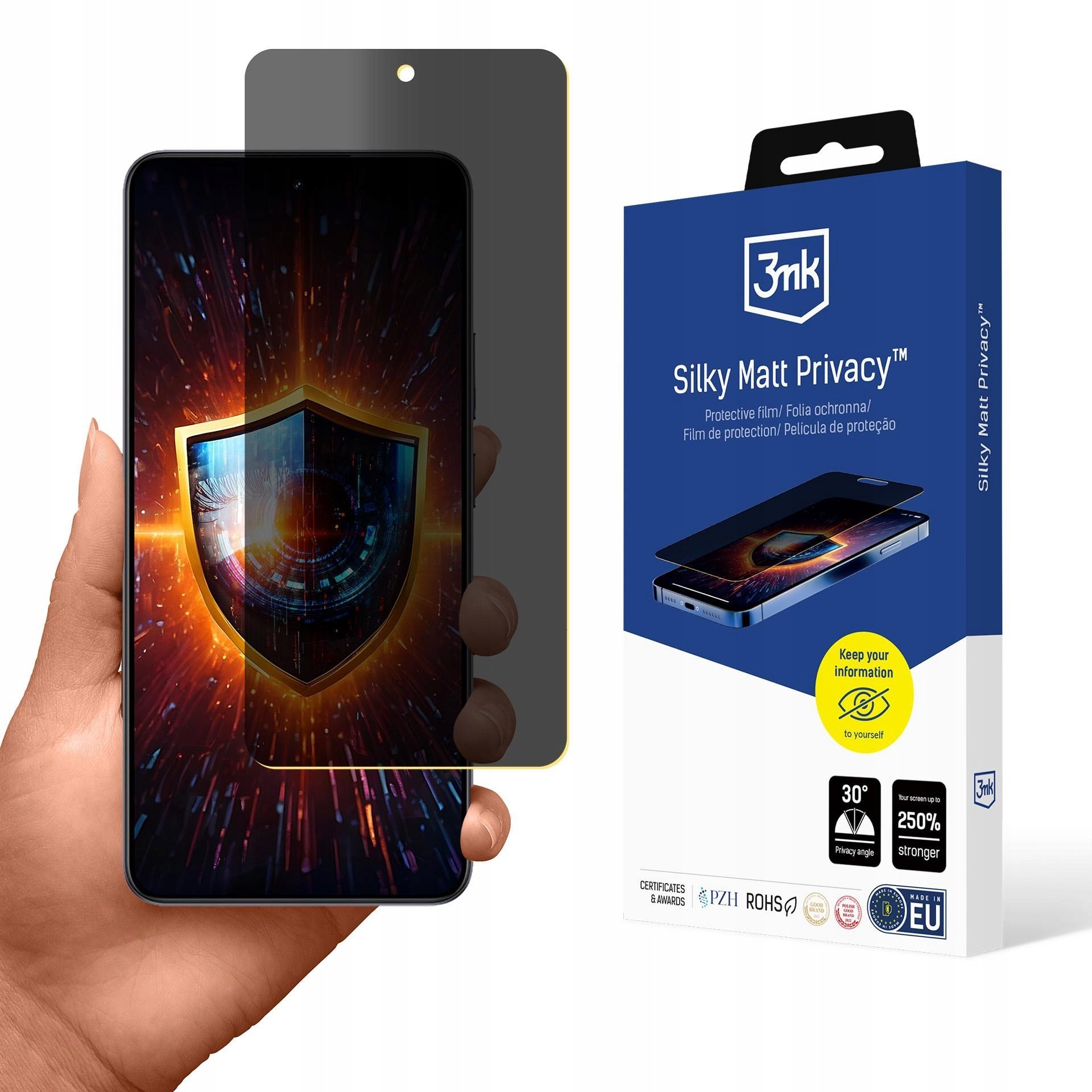 Folia prywatyzująca 3MK Silky Matt Privacy do Realme 14 5G / 14T 5G