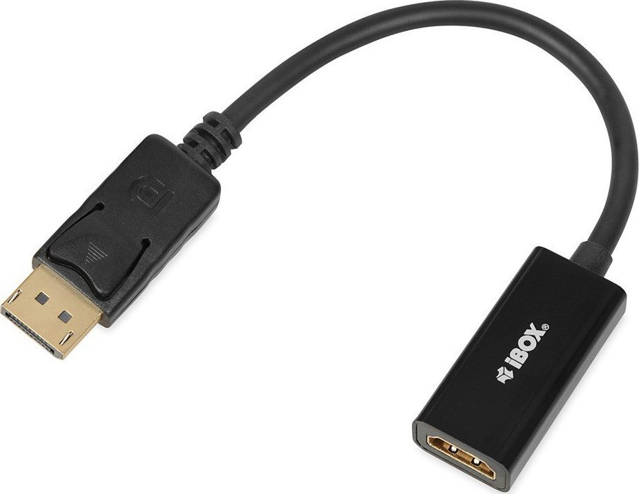Adapter AV iBOX DisplayPort - HDMI czarny (iadp4k)