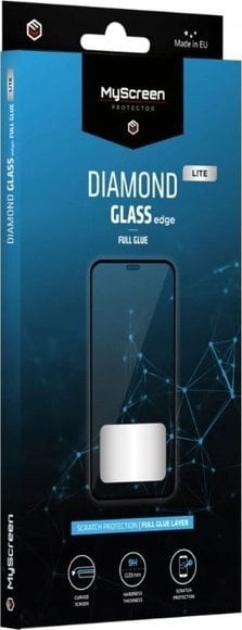 MyScreen Protector MyScreen Protector - Szkło hartowane na lekko zaokrąglone ekrany DIAMOND GLASS LITE edge FULL GLUE do Apple iPhone 16 Pro Max 6.9"