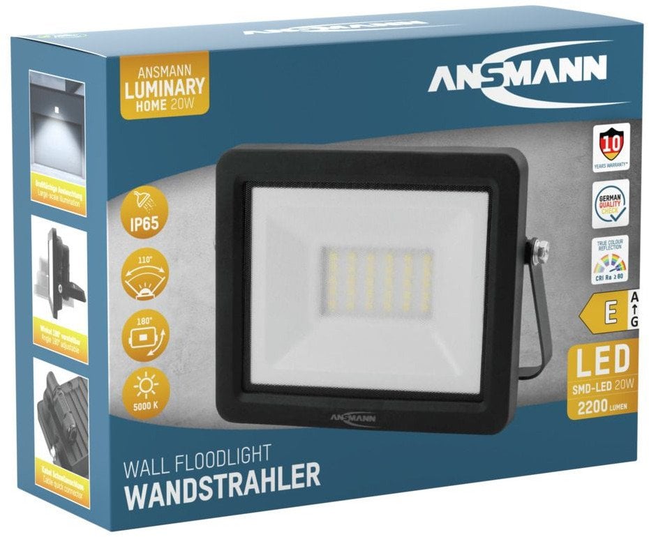 Ansmann WFL20W Czarny LED 20 W