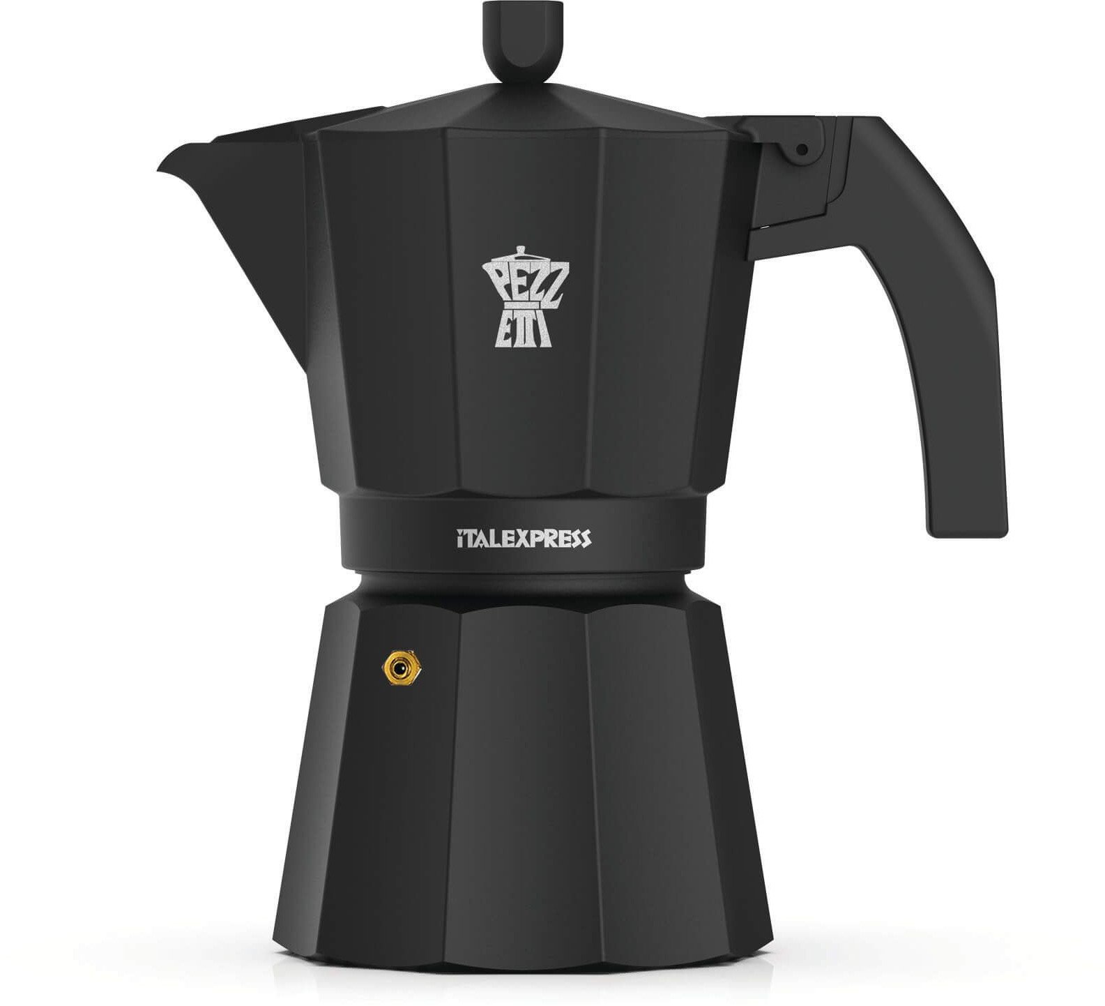 Kawiarka Pezzetti Italexpress 3 filiżanki czarny styl, włoski smak