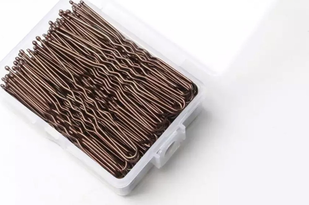 Activeshop Wsuwki fryzjerskie do włosów E-58 120 szt 5,6 cm miedziany