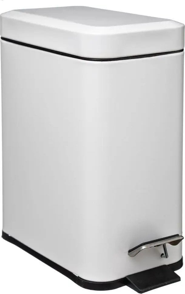 5five Kosz na śmieci łazienkowy, matowy, 5 L, biały