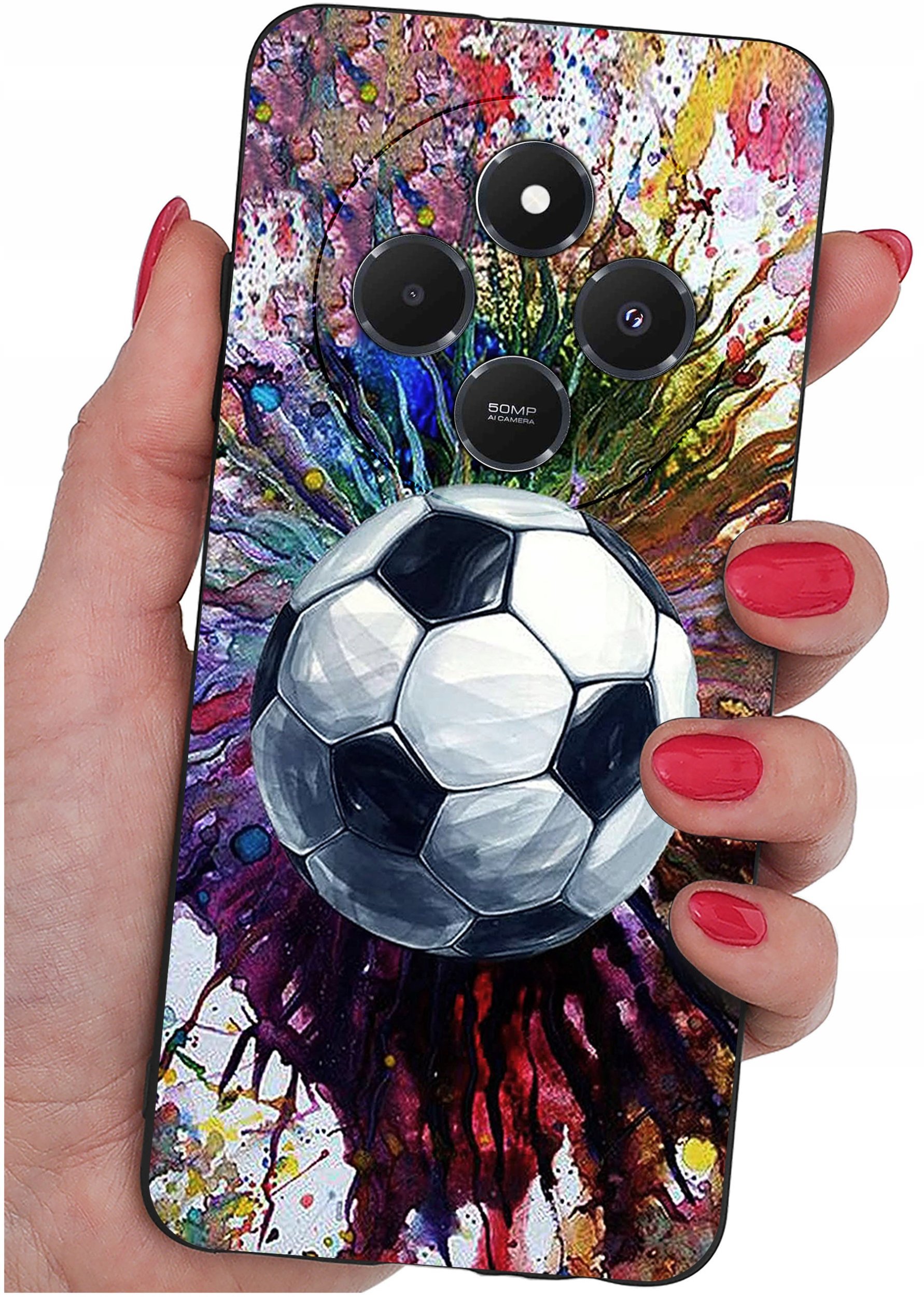 Etui do Xiaomi Redmi 14C WZORY |SILIKONOWE MATT CASE + SZKŁO 9H