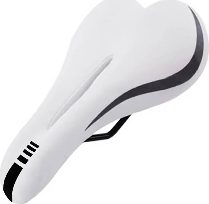 Aptel Żelowe SIODEŁKO rowerowe z anatomicznym otworem białe RW5J