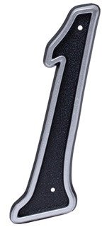 BLASTIC HOUSE NUMBER 1 150MM BLACK