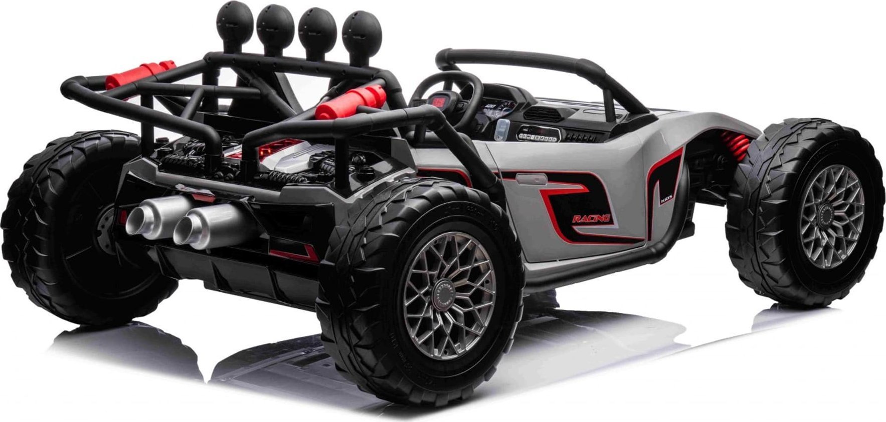 4M Auto na akumulator Pojazd Buggy Racing 5 Szary 24V