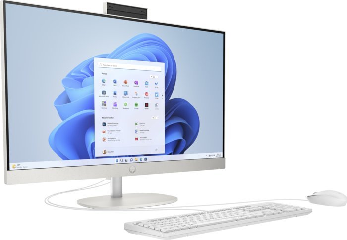 Komputer HP Komputer AIO HP 27-cr0208ng / 9Y457EA / AMD Ryzen 5 / 16GB / SSD 1TB / Radeon / FullHD / Win 11 / Biały