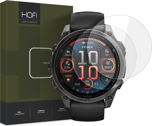 Hofi SZKŁO HARTOWANE HOFI GLASS PRO+ 2-PACK GARMIN FENIX 8 (47 MM) CLEAR