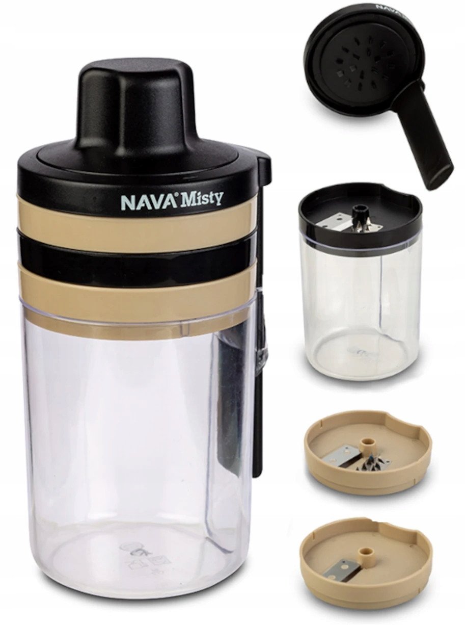 Szatkownica do Warzyw Owoców z Pojemnikiem Spiralna 3w1 NAVA 20 cm