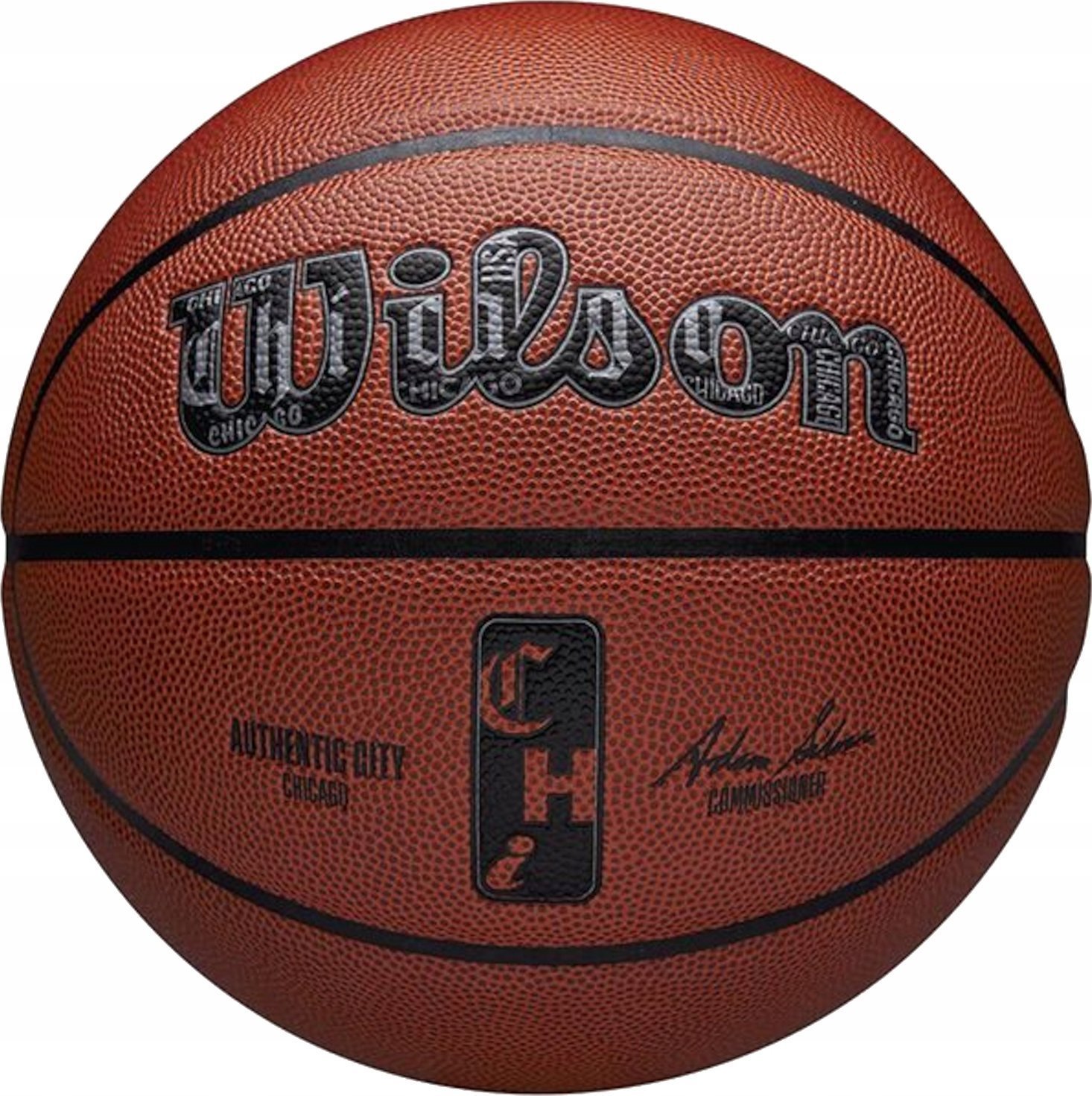 Wilson NBA Authentic City Chicago Ball WZ2016002XB Pomarańczowe 7