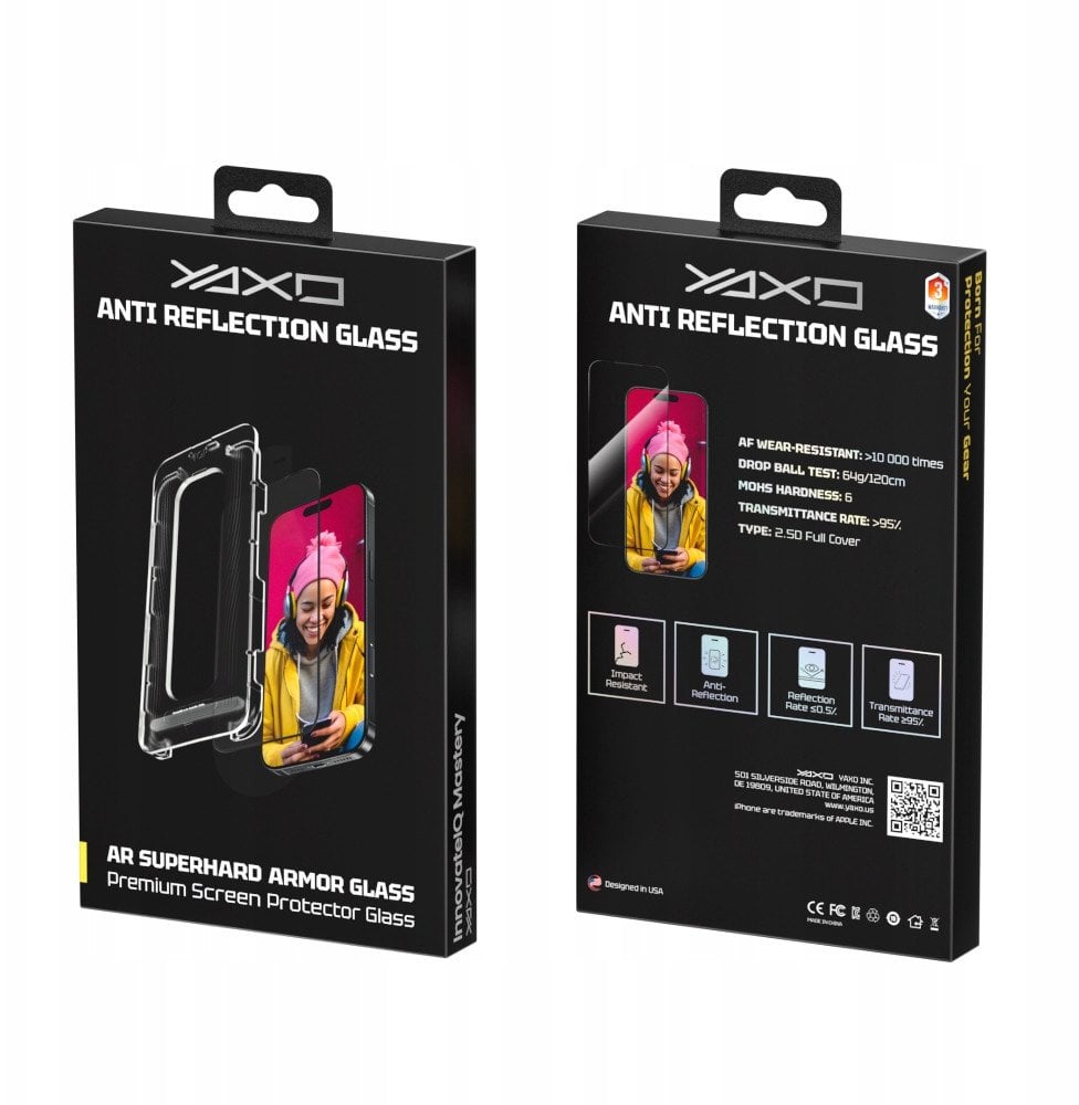 YAXO Szkło ochronne na ekran AR Superhard Armor Glass iPhone 17 Air