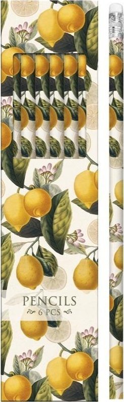 Skona Ting Ołówki ozdobne STPEN12 cytryny - zestaw 6 sztuk