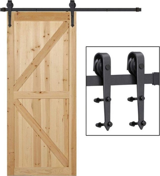 Bonmario System drzwi przesuwnych typu BARNDOOR wzór: strzała bez drzwi