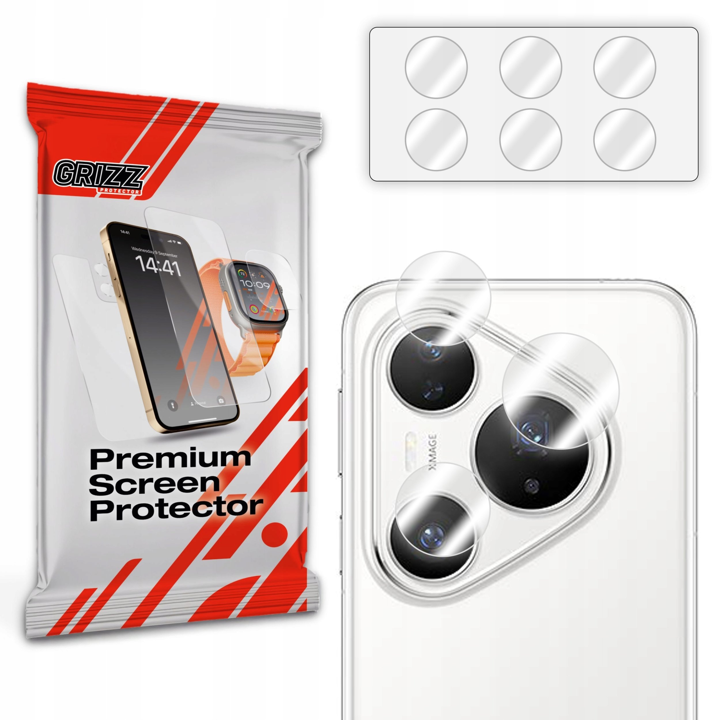 GrizzGlass Szkło na aparat HybridGlass Camera do Huawei Pura 80 Pro