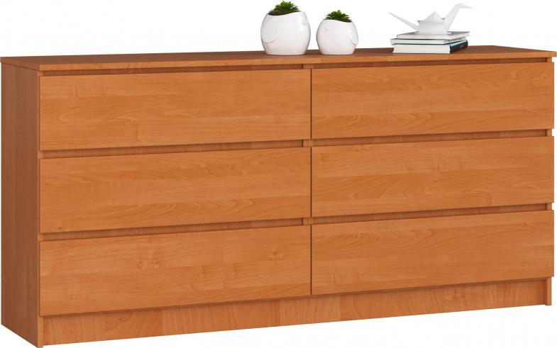 Fabryka Mebli Akord KOMODA K 160 cm 6 SZUFLAD OLCHA
