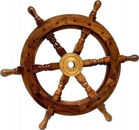 Koło Sterowe Drewniane - 45 cm - NC1402A